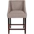 Carnegy Avenue 24 in. Light Gray Fabric Bar Stool