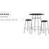Carnegy Avenue 28 in. Bar Height Black Bar Stool