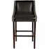 Carnegy Avenue 24 in. Black Leather Bar Stool