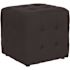 Carnegy Avenue Black Fabric Ottoman