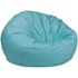 Flash Furniture Duncan Mint Green Microfiber 42 in. Bean Bag Oversized Solid Purple Refillable for All Ages