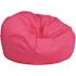 Flash Furniture Duncan Hot Pink Microfiber 42 in. Bean Bag Oversized Solid Purple Refillable for All Ages
