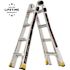 Gorilla Ladders 18 ft. Reach MPXA Aluminum Multi-Position Ladder with Tool Hangers, 300 lbs. Load Capacity