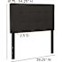 Carnegy Avenue Twin Black Headboard