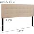Carnegy Avenue Queen Beige Headboard
