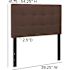 Carnegy Avenue Twin Dark Brown Headboard