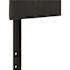 Black Bedford Tufted Upholstered Headboard for Queen Size Bed, Adjustable Height Contemporary Fabric Tufted Headboard