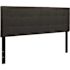 Black Bedford Tufted Upholstered Headboard for Queen Size Bed, Adjustable Height Contemporary Fabric Tufted Headboard