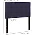 Carnegy Avenue Twin Navy Headboard