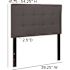 Carnegy Avenue Twin Dark Gray Headboard