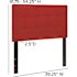 Carnegy Avenue Twin Red Headboard