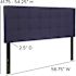 Carnegy Avenue Full Navy Headboard