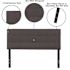 Carnegy Avenue Full Dark Gray Headboard