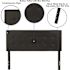 Carnegy Avenue Full Black Headboard