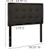 Carnegy Avenue Twin Black Headboard