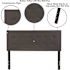 Carnegy Avenue Full Gray Headboard