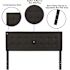 Carnegy Avenue Queen Black Headboard