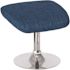 Carnegy Avenue Blue Fabric Ottoman