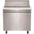 Norpole 7.6 cu. ft. Commercial Sandwich/Salad Prep Table Freezerless Refrigerator in Stainless Steel