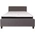 Flash Furniture Dark Gray Queen Platform Bed and Mattress Set