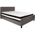 Flash Furniture Dark Gray Queen Platform Bed and Mattress Set