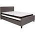 Flash Furniture Dark Gray Full Platform Bed and Mattress Set