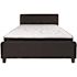 Flash Furniture Black Queen Platform Bed and Mattress Set