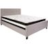Flash Furniture Light Gray Queen Platform Bed and Mattress Set