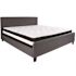 Flash Furniture Dark Gray King Platform Bed and Mattress Set