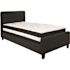 Carnegy Avenue Black Twin Platform Bed and Mattress Set