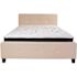 Flash Furniture Beige Queen Platform Bed and Mattress Set