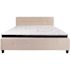 Flash Furniture Beige King Platform Bed and Mattress Set