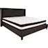 Flash Furniture Black King Platform Bed and Mattress Set