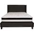 Flash Furniture Black Queen Platform Bed and Mattress Set