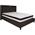 Flash Furniture Black Queen Platform Bed and Mattress Set
