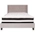 Flash Furniture Light Gray Queen Platform Bed and Mattress Set