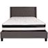 Flash Furniture Dark Gray Queen Platform Bed and Mattress Set