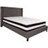 Flash Furniture Dark Gray Queen Platform Bed and Mattress Set