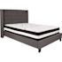 Flash Furniture Dark Gray Full Platform Bed and Mattress Set