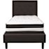 Flash Furniture Black Twin Platform Bed and Mattress Set