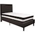 Flash Furniture Black Twin Platform Bed and Mattress Set