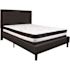 Flash Furniture Black Queen Platform Bed and Mattress Set