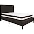 Flash Furniture Black Full Platform Bed and Mattress Set