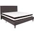 Flash Furniture Dark Gray King Platform Bed and Mattress Set