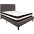 Flash Furniture Dark Gray Queen Platform Bed and Mattress Set