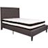 Flash Furniture Dark Gray Full Platform Bed and Mattress Set