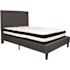 Flash Furniture Dark Gray Full Platform Bed and Mattress Set