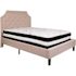 Flash Furniture Beige Full Platform Bed and Mattress Set