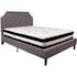 Flash Furniture Light Gray Queen Platform Bed and Mattress Set