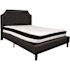 Flash Furniture Black Queen Platform Bed and Mattress Set
